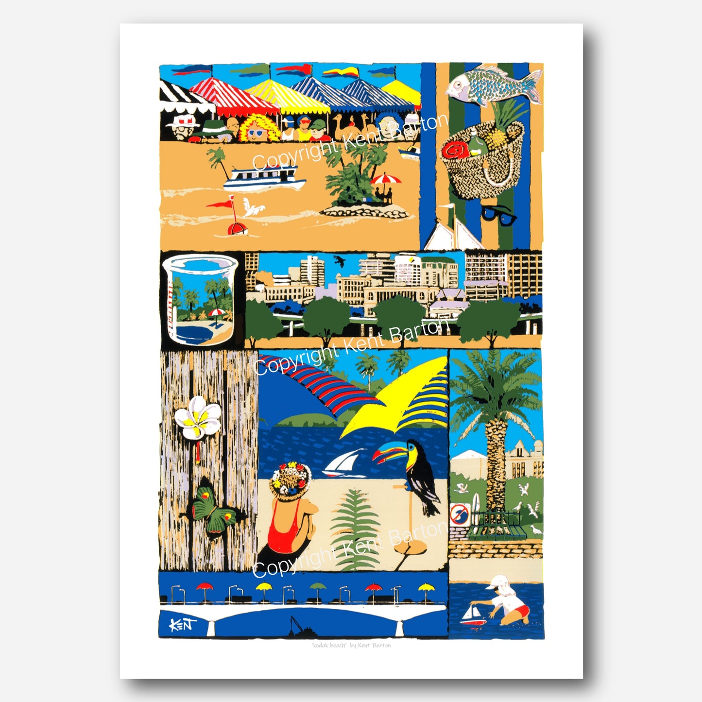 "Compilation of pictures of Southbank Parklands in Brisbane in the 90s."