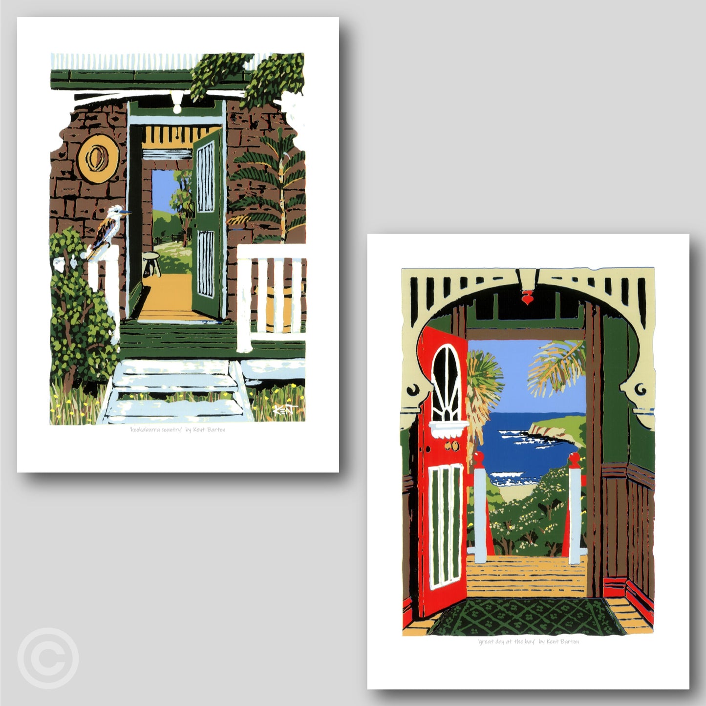 Beach and Country Doorways. Same colours pair.